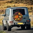 thumbnail image 5 of Rateoe Autumn Harvest Pumpkin Joy Pattern Tire Cover Wheel Protectors Weatherproof Wheel Covers Universal Fit for Trailer Rv SUV Truck Camper Travel Trailers Accessories-16 inch, 5 of 6