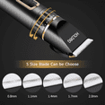 thumbnail image 6 of HOLDOG Dog Clippers Professional Heavy Duty Grooming Clipper 3-Speed Low Noise High Power Rechargeable Cordless Pet Tools for Small & Large Dogs Cats Pets with Thick Coats, 6 of 7