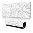 thumbnail image 4 of FurNest Topographic Mouse Pad Mat Gaming Large Long Extend Mousepad Black/Whit, 4 of 8