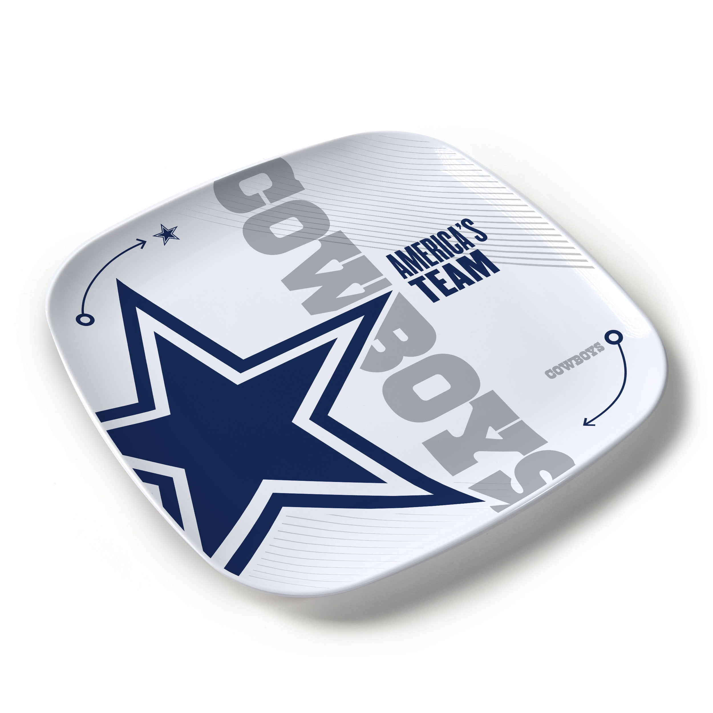 YouTheFan NFL Dallas Cowboys Large Party Plate
