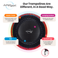 thumbnail image 3 of JumpSport 44" PRO Fitness Trampoline, Model 550 Exercise Rebounder w/ 325 lb Capacity, Red, 3 of 6