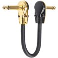 thumbnail image 3 of Cable de ConexióN para Guitarra, Cables Pedal Efecto, DiseñO Panqueque Perfil Bajo áNgulo Recto 1/4 Pulgadas Pedales Efectos, Paquete 3, 3 of 11