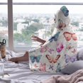thumbnail image 4 of Mushroom Moth Hooded Blanket Wearable Hooded Blanket Cover Blanket Shawl Warm Robe Shawl Blanket Is Perfect For Bed And Couch Travel And Also A Great Surprise For The Holidays 60"x80" For Adults, 4 of 6