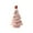 Pink, variant on Mini Ceramic Christmas Tree With LED Night Light Battery Operated Vintage Lighted Christmas Tree with Apples Star Toppers Desktop Ornaments for Home Table Holiday Decoration Christmas Gift