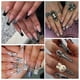 thumbnail image 4 of 72 piezas de dijes de uñas de Halloween 3D dorados y plateados para decoración de uñas, suministros de uñas punk retro gótico vintage, diseño de calabaza, araña y esqueleto mezclado para man, 4 of 5
