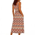 thumbnail image 5 of XUNKUSGA Summer Dresses for Women Fashion Floral Long Dresses Casual Sleeveless Flowy Aline Maxi Dresses with Pockets Casual Loose Tank Dresses S-2XL,Orange, 5 of 5