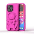 thumbnail image 2 of Case Designed for iPhone 16 Pro Max, Luxury EVA Material Kickstand 3D Pattern Skin Friendly Shockproof Protective Anti-fall Kids Men Women Boys Girls Phone Cover for iPhone 16 Pro Max - Rose, 2 of 9