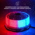 thumbnail image 2 of Rojo Azul 240 LED Advertencia Luz estroboscópica Baliza giratoria Giratoria Intermitente Policía Seguridad Precaución Luces con soporte magnético, para 12V Camión de vehículos de emergencia LingWen 9024736125531, 2 of 5