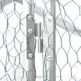 thumbnail image 6 of UPLLX Extra Large Walk-in Chicken Coop 26x10x6 FT Heavy Duty Metal Chicken Run with Waterproof Cover, Galvanized Steel Outdoor Poultry Cage Pen, 6 of 10