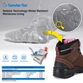 thumbnail image 3 of SAFETOE Women's Steel Toe Boots Waterproof Cow Leather Lightweight Work Boots for Women Fire Safety Boots Non Slip Puncture Resistant, 3 of 7