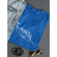 thumbnail image 3 of Whale Unicorns Of The Sea Women Royal Blue T-Shirt, Female x-Large, 3 of 4