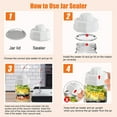 thumbnail image 2 of Lot de 2 Scelleuses sous Vide pour Pots Mason, Accessoire de Scelleuse de Pots Mason Food Saver pour Pots Mason à Ouverture Régulière et Grand, Compatible avec la Machine Universelle de Mise sous Vide pour le Rangement des Aliments, Noir, 2 of 6