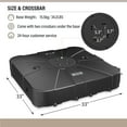 thumbnail image 3 of LAUSAINT HOME Patio Umbrella Base, Heavy Duty Offset Umbrella Base with Wheels, 34.6" x 34.6" x 7.5", 3 of 8