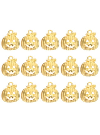 Cunno 150/300 Pcs Thanksgiving Charms Bulk Pumpkin Charms for Jewelry Making Fall Pumpkin Charms for Crafting Pumpkin Enamel Charms for DIY Bracelet