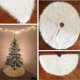 thumbnail image 2 of Falda de árbol de Navidad de piel larga, blanca pura, decoración navideña, suave y a la moda, redonda, 78/90/122cm, 2 of 3