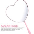 thumbnail image 4 of FFIY Miroir de Cils Mignon Cœur Miroir de Maquillage en Acier Inoxydable Accessoires pour Extensions de Cils, Coloré, 4 of 9