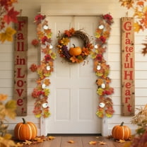 Fall Decor 5.74Ft Fall Garland Maple Leaf Hanging Vines Garland Artificial Autumns Foliage Garland Autumn Maple Leafs Farmhouse Thanksgiving Decor For Home Wedding Fireplace Party Christmas