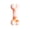 Orange, variant on Durable TPR Dog Bone Chew Toy, Interactive Tough Pet Teething Toy for Teeth Cleaning and Dental Care, Heavy Duty Biting Toy for Small Medium Large Dogs and Puppies - Red