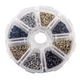 thumbnail image 1 of Caja compacta antigua para bricolaje, 1600 clavos pequeños, tornillos de madera, 1 of 7