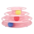 thumbnail image 2 of Cat Tracks Ball Toys, Cat Toy Ball Towers Interesting Puzzle 3  Firm  For Huning Chasing Exercising Pink, 2 of 8