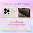 thumbnail image 4 of Case for iPhone 15 Plus 6.7 inch, Cute Solid Color Curly Wave Shape Shockproof Soft Bumper Phone Case, Candy Water Ripple 3D Silicon Slim Pretty Case Non-Yellowing Cover, White, 4 of 13