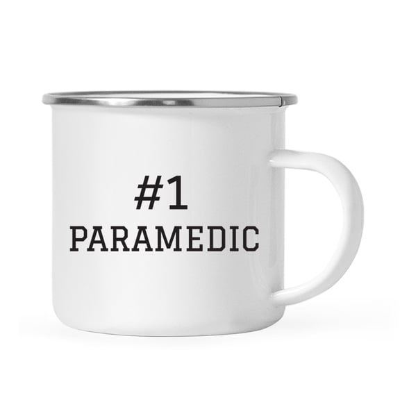 Koyal Wholesale Stainless Steel Campfire Coffee Mug, #1 Paramedic, 1-Pack