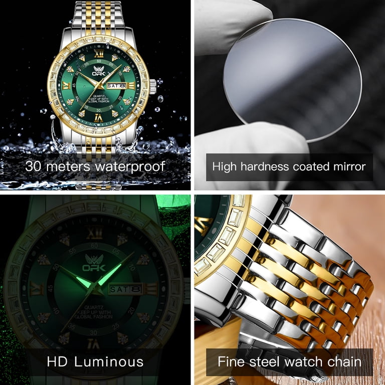 OPK Men's Diamond Luxury Dress Watch photo 8