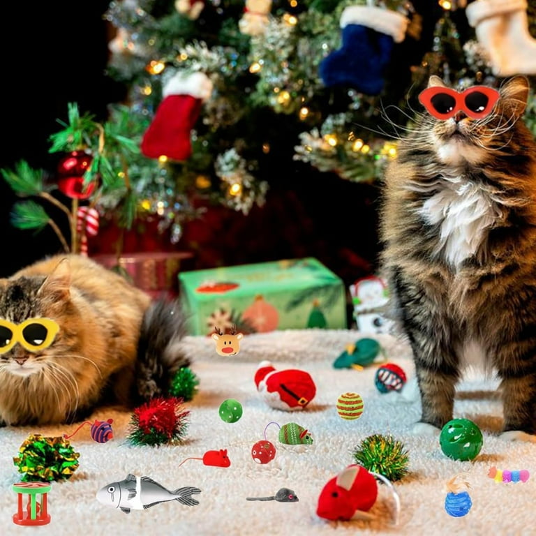 Crystal Cats Advent Calendar 2025, 24 Days Christmas Countdown With 24