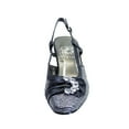 thumbnail image 2 of FLORAL Clea Women's Wide Width Dress Slingback Metallic Shoes BLACK 5, 2 of 6