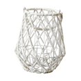 thumbnail image 2 of Candelabro colgante con asa, decoración tejida, estilo rústico bohemio, para el hogar, linterna, jaula para Navidad, decoración de la repisa del patio Altura 28cm, 2 of 8