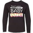 thumbnail image 3 of Inktastic Don't Mess with my Baby Sister Long Sleeve Youth T-Shirt, 3 of 5