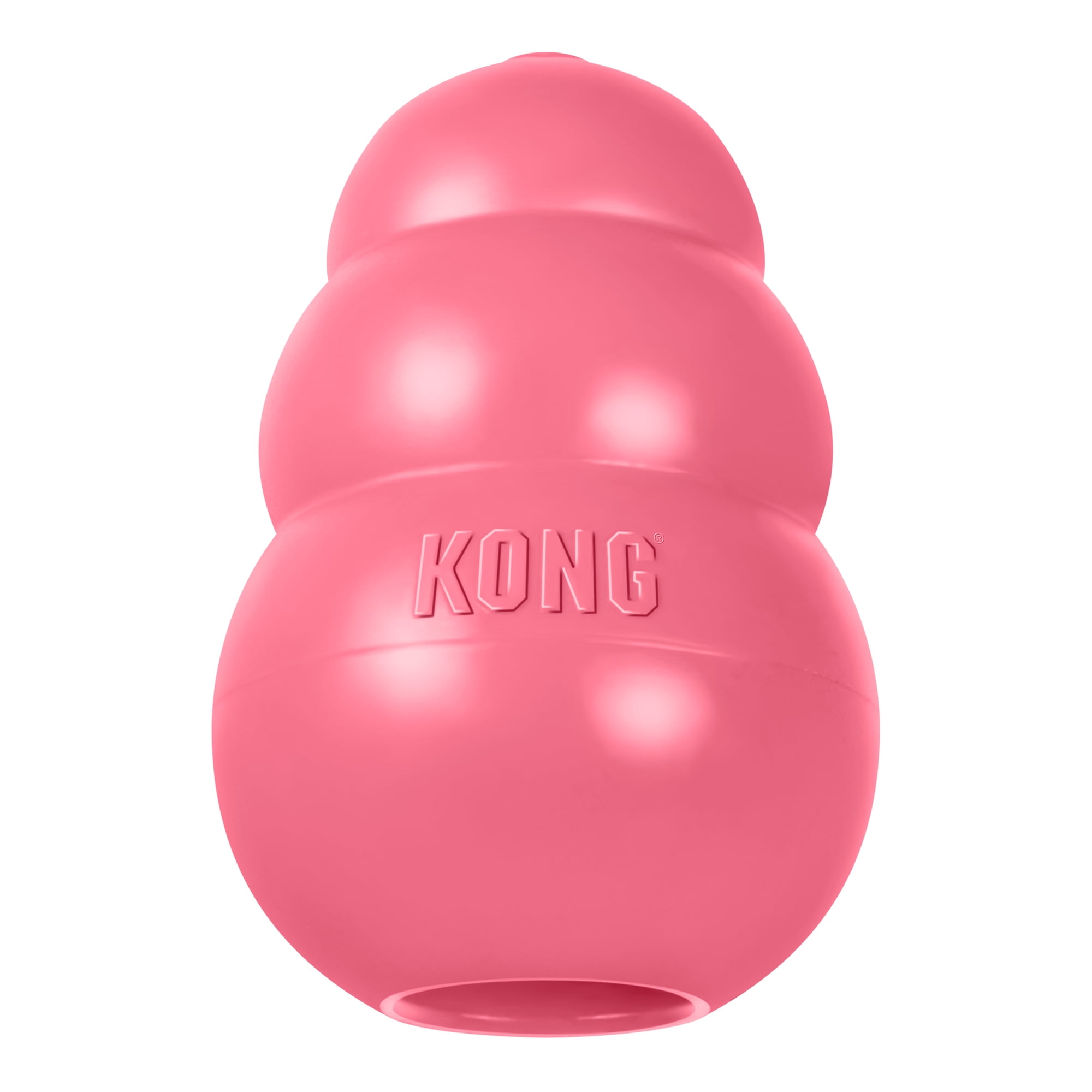 KONG® Classic Rubber Puppy Dog Toy for Beginner Chewers, Pink, Large for Dogs Between 30-65 lbs