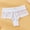 🔥 White, variant on Bow-Front Lace Thong Seamless Stretch Low-Rise Breathable No-Show Design Delicate Trim Elastic Waist Soft Cotton Lined Crotch Invisible Thong Comfortable Intimate Underwear