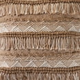 thumbnail image 7 of Laddha Home Designs Handwoven Striped Diamond Outdoor Throw Pillow Cover - 20" - Brown and White, 7 of 7
