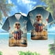 thumbnail image 2 of Camisa hawaiana con estampado 3D de gallo de dibujos animados para hombre, divertidas camisas Aloha con estampado de animales, blusas de calle unisex, blusas con solapa, mangas cortas, 2 of 5