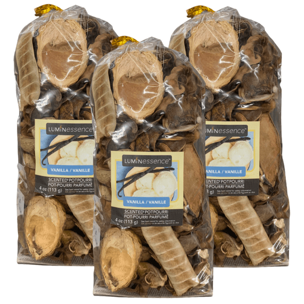 Potpourri Bags Vanilla 4 Pack Vanilla Scented Potpourri, 4 oz. Bags