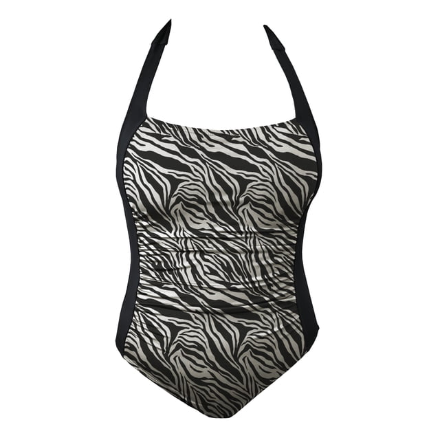 Traje de Baño Op para Mujer con Amarre Halter Negro Talla CH