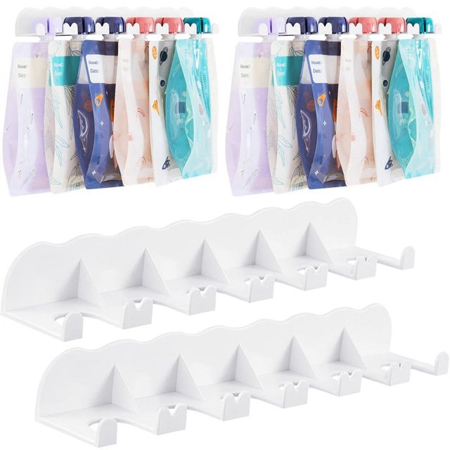 Soporte para Bolsa de Alimentos, Organizador para Nevera, Soporte para Yogur de Cocina, Organizador para Nevera, Almacenamiento en Armario, Despensa