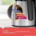 thumbnail image 4 of BLACK+DECKER 12 Cup Thermal Programmable Coffee Maker with Brew Strength and VORTEX Technology, Black/Steel, CM2046S, 4 of 4