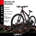 thumbnail image 2 of Bicicleta Montaña R29 21v Aluminio Shimano Doble Suspensión rojo, 2 of 10