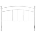 thumbnail image 3 of Woodstock Decorative White Metal Queen Size Headboard, 3 of 9