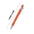 thumbnail image 3 of HAOAN Ballpoint Pen with Stylus Tip  Soft Touch Click Metal Pen  1.0mm Medium Point  Black Ink  10 Count, 3 of 3