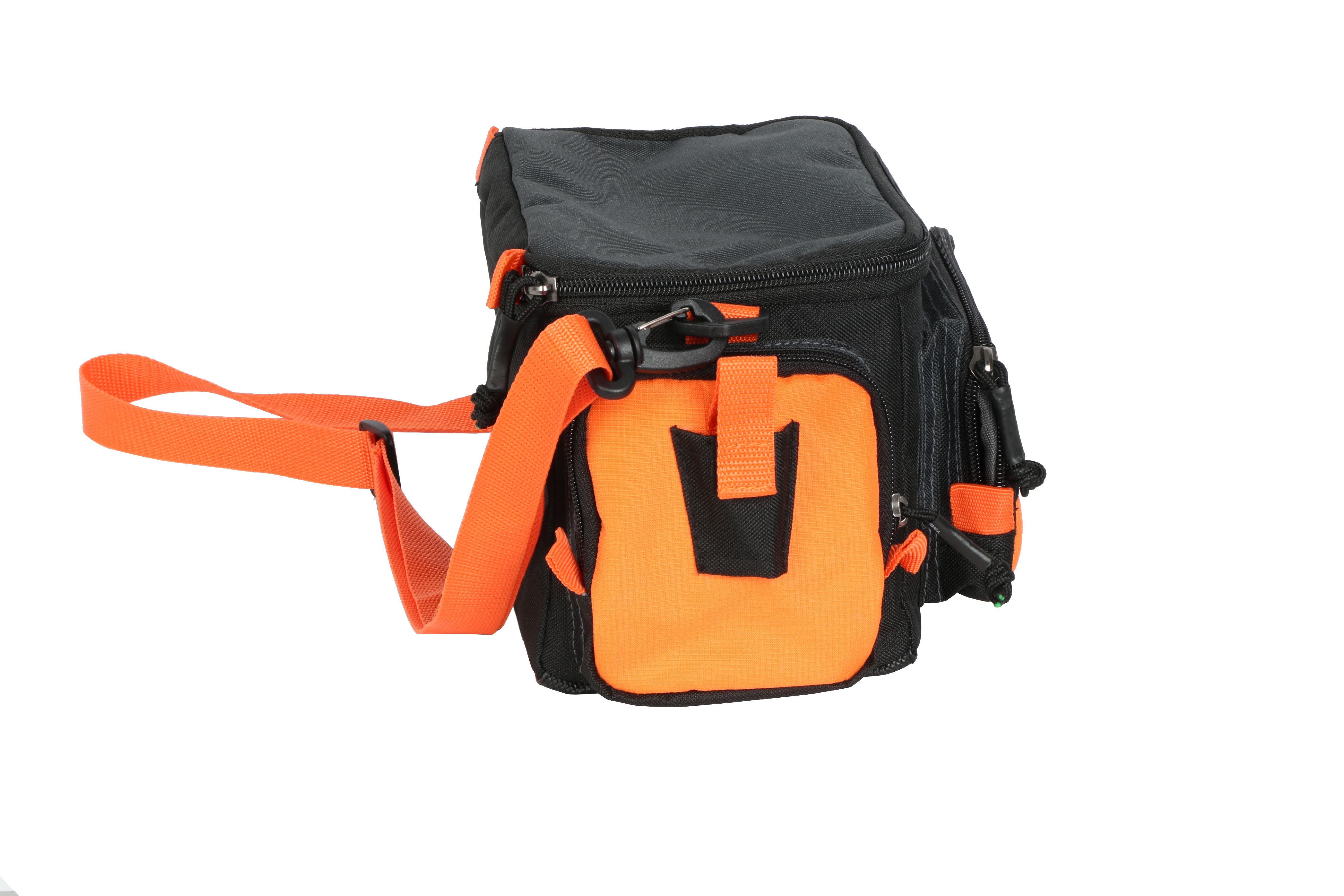 Ozark Trail Soft-Sided Tackle Bag with Carry Strap, Orange / Black - image 5 of 15