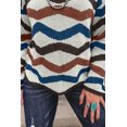 thumbnail image 6 of Women's Multicolour Retro Wave Print Western Sweater – Cozy Fall Fashion Essential, XL, 6 of 6