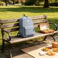 thumbnail image 5 of Large Capacity Travel Backpack, Lightweight Nylon Commuter Daypack with Multi-Compartment Storage for Work, College, and Weekend Trips, Men and Women, 5 of 6