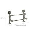 thumbnail image 2 of Hiroekza Towel Bar Towel Rack for Bathroom 15 Inch Double Rod Retractable Suction Cup Punch Free Storage Rust Proof Plastic Stainless Steel Home Decor Gray, 2 of 6