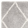thumbnail image 2 of SAFAVIEH Fontana Catrina Geometric Shag Area Rug, Grey/Cream, 6'7" x 6'7" Square, 2 of 10