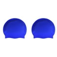 thumbnail image 2 of Taotanxi 2Pcs Silicone Swim Cap for Women & Men, Adult, Vibrant Lightweight Swimming, Non-Slip, Easy Wear, Removal, Protects Hair, 2 of 2