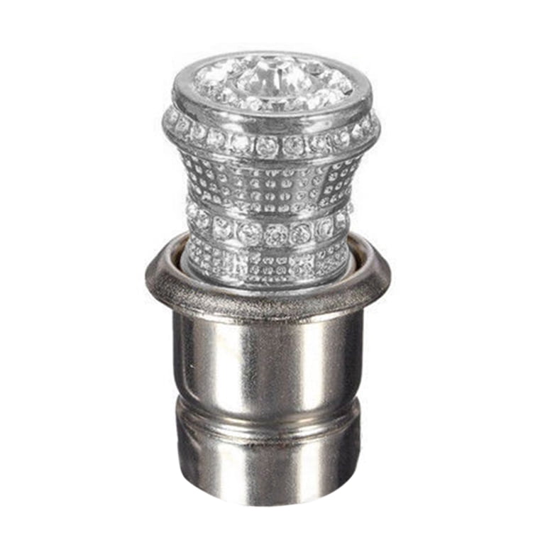 Walbest Crystal Bling Car Cigarette Lighter 12v, Bling Car Accessories, Rhinestone Auto Interior Accessory, Car Charger Decoration, Glam Car Decor -