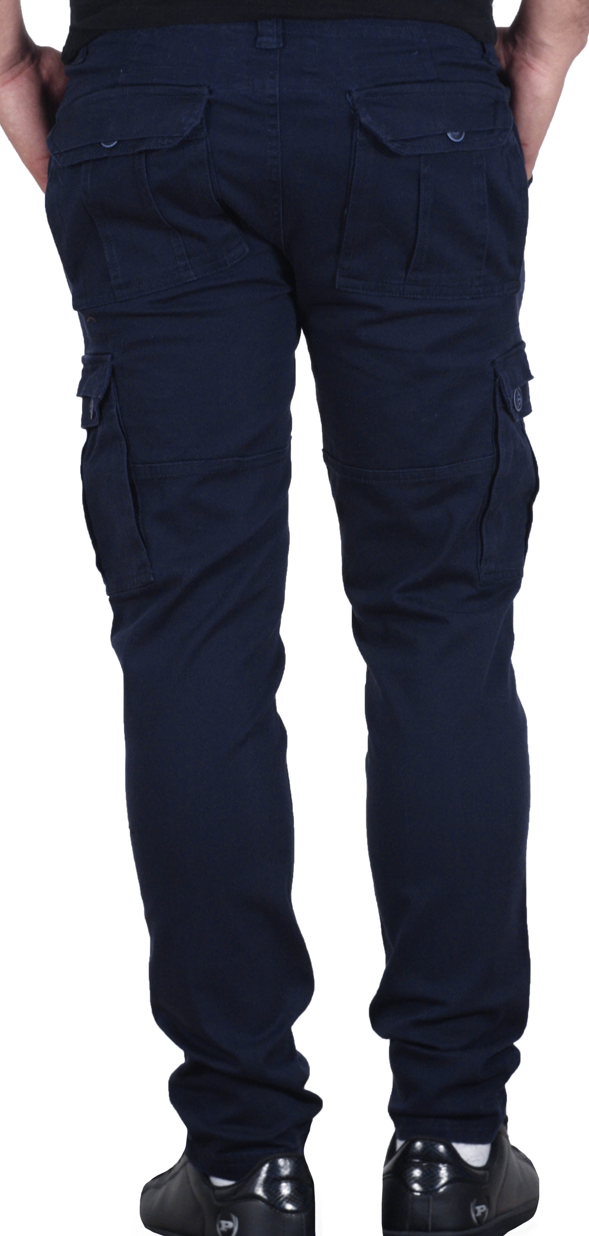 men's navy blue cargo pants